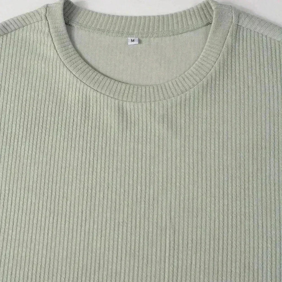 Light Grey Casual Mens Solid Tank Top & Drawstring Waist Pants - Picture 6 of 6